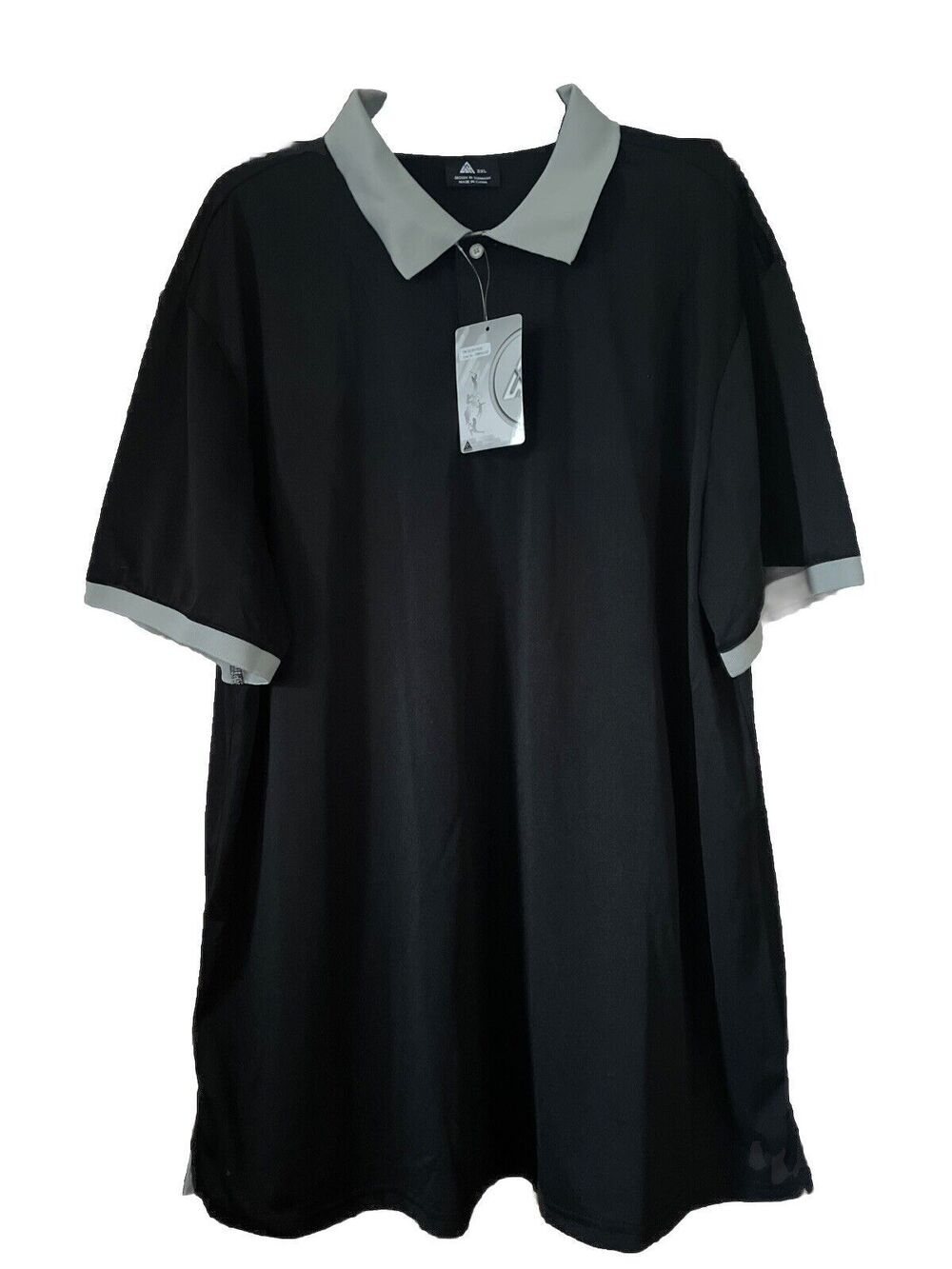 NWT Speed Your Run German Designed Dry Fit Black Polo Shirt Mens Size 3XL
